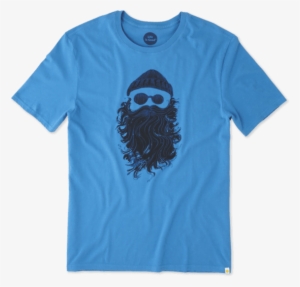 Life Is Good Men's Salty Beard Smooth T On Marina Blue-2xl - Uniqlo 足球 小將 #4129711