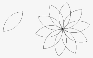 Para Colorear Petalos De Rosas - Line Art #4129918