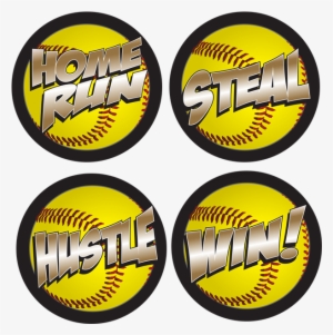 Full Color Softball Award Decals - Circling The Bases: Essays On The Challenges #4130991