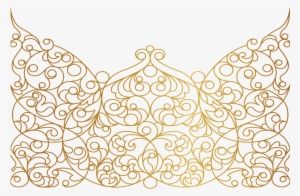 Mandala Swirls Design Pattern Paisley Gold Decor Decora - Portable Network Graphics #4131145