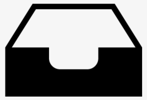 Inbox Tray Perspective Interface Symbol Vector - Inbox Symbol #4131290