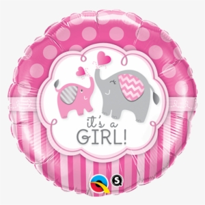Its A Girl Pink Elephant Foil Balloon - Es Una Nina #4131938