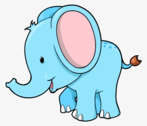 This One's For You Kid - Baby Blue Elephant Cartoon #4132543