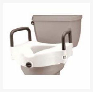 Nova Raised Toilet Seat W/ Removable Arms - Nova Toilet Seat, Raised, Locking, With Arms #4132700