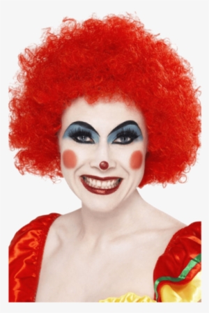 Funky Afro Red Wig Perfect For Clowns Or Seventies - Red Clown Wig #4133049