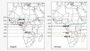 Southern African Easterly Jet , Westerly African Jet - Map Of Africa #4133126