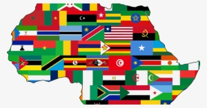 African Map With Flags #4133155