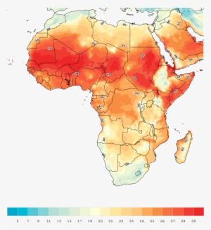 Africa 1971 2000 Mean Temperature - Climate Change Temperature Africa #4133578