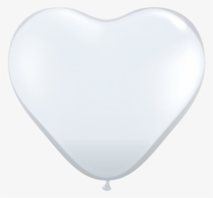 Globo Blanco En Forma De Corazon #4133810