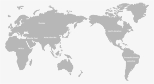 Csr Projects By Continent - Asia North America Map #4133897