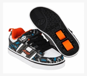 Bolt Plus Heelys Black / White / Orange / Cyan - Heelys X2 Bolt Plus Light Up - Black/white/orange/cyan #4134480