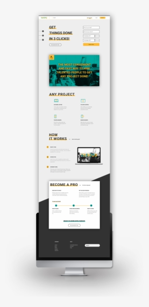 Imac Mockup Tareus Home Page A #4134512