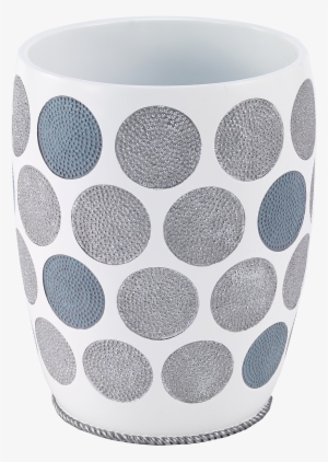 Dotted Circles Wastebasket - Avanti Linens Dotted Circles Waste Basket #4134536