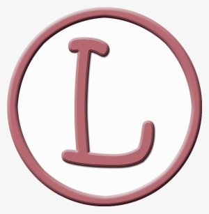 Free Rose Circle Capital Letter L Png Digital Scrapbook - T #4134684