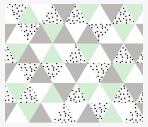 Triangle Wholecloth // Mint Gray B/w Dots Fabric By - Taupe #4134820