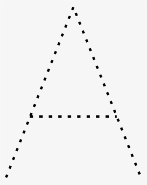 Letter A Dotted Lines #4134857