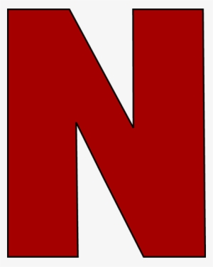 Red Letter N Clip Art Image Large Red Capital Letter - Letter N In Red #4135054