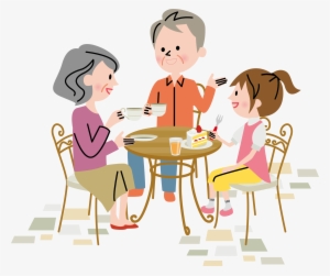 Banner Library Download Cafe Vector Girl Art - Cartoon People Cafe Png #4135168