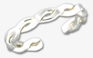 Braid Adjustable Toe Ring- Sterling Silver - Toe Ring #4135389