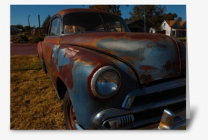 Rusty Car Greeting Card - Rusty Car Photography #4135595