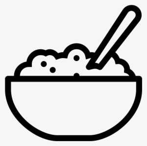 This Icon Is Has A Bowl With Porridge Inside Of It - Porridge Icon #4135619
