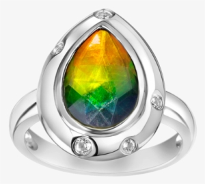 Nora Sterling Silver Topaz Ring By Korite Ammolite - Korite #4135798