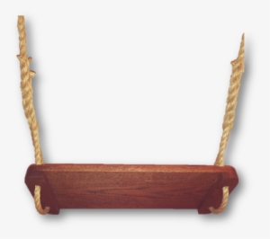Walnut Stained Oak Wood Tree Swing - Oak #4136346