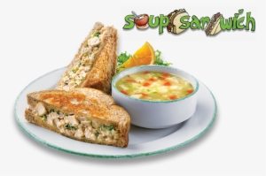 Chicken Soup Clipart Soup Sandwich - Soup & Sandwich Background #4136981