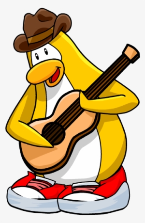 Franky 2008 Card Pose - Club Penguin Guitar Png #4137348