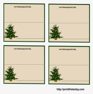 Free Printable Christmas Place-cards Regarding Christmas - Christmas Place Card Template Free #4138202