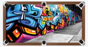 Graffiti Street Custom Made Printed Pool Snooker Billiard - Hip Hop #4138775