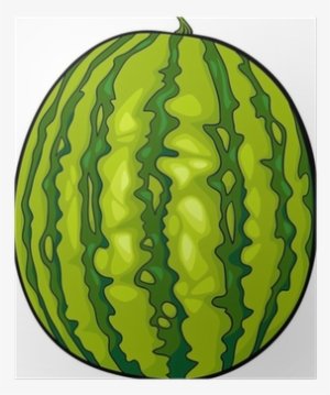 Watermelon Fruit Cartoon Illustration Poster • Pixers® - Cartoon Picture Of Watermelon #4139915