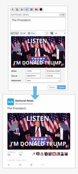 Post Trump Tv Clip To Twitter - Donald J. Trump: The 45th President #4140266