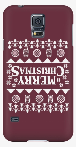 Merry Christmas Fair Isle Stranger Upside Down Things - Sweatshirt #4140390