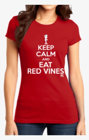 Starkid Keep Calm And Eat Red Vines T-shirt - District-juniors Very Important Tee-dt6001, Beige #4140972