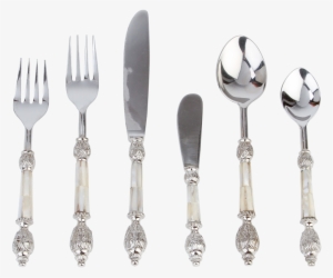 Rental, Flatware, Stainless, Dinner Fork, Dinner Knife, - Spoon #4141248