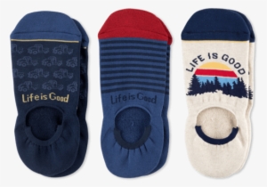 3-pack Men's Truck Cushioned Invisible No Show Socks - Sock #4141838