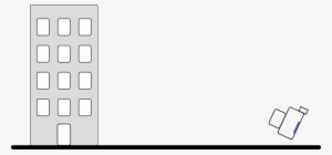 La Cámara Al Apuntar Hacia Arriba Hará Que La Foto - Objeto Cayendo De Un Edificio #4142562