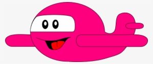 Pink Clipart Airplane - Cartoon Airplane #4142948