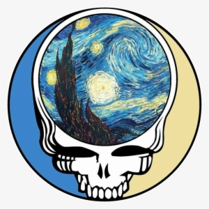 Stealie Gratefuldead Vangogh Hippiespirit Hippiechick - Van Gogh Starry Night #4143621