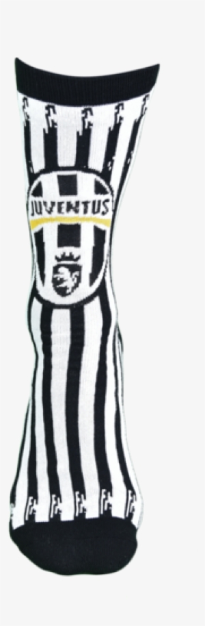 Juventus Socks Black/white Vertical Stripes Crew 9-13 - Sock #4143884