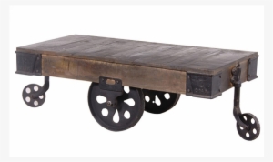 Coach House Trojan Industrial Cart Coffee Table #4143892
