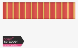 Med Stripe Red & Yellow - Digital Scrapbooking #4144038