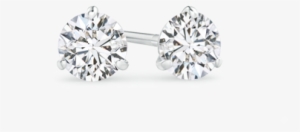 3 Prong Martini-set Round Lab Grown Diamond Stud Earrings #4145088