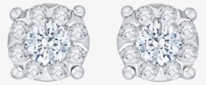 Lcst0144 03w S7 - Diamond Fashion Earrings In 14k White Gold (3/8 Cttw), #4145391