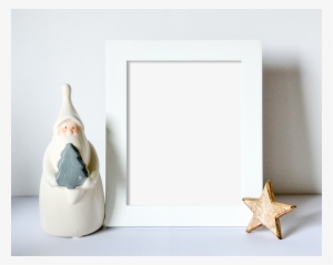 Free Christmas Frame Mockup With Santa Claus And A - Christmas Frame Mockup Free #4146334