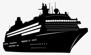 Transparent Cruise Ship Silhouette #4146528