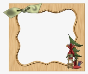 Christmas Gold Png Photo Frame With Red Bow Christmas - Christmas Frame #4146718