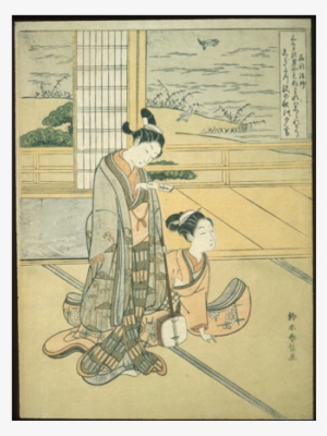 Sir Edmund Walker Collection Old Japanese Painting - Third Gender Beautiful Youths In Japanese Prints #4147310
