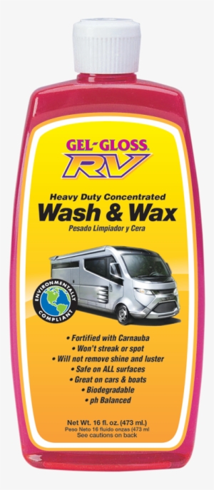 Gel-gloss Rv Wash And Wax 16oz - Wash Wax Value Pack - Rv Cleaners By T R Industries #4147438